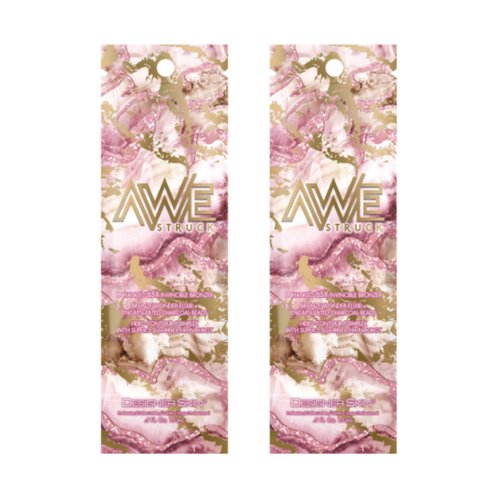 Designer Skin Awestruck Tanning Lotion 2 Sample Packets 0.5 oz