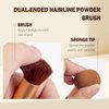 Root Touch Up Hair Color,Hair Fibers for Thinning Hair,Cruelty Free Hair Powder - Instantly Cover Touch Up Thick, Hair Root Touch Up, Hair Thickener for Women & Men&Girls&Boys (Brown, NewStyle)