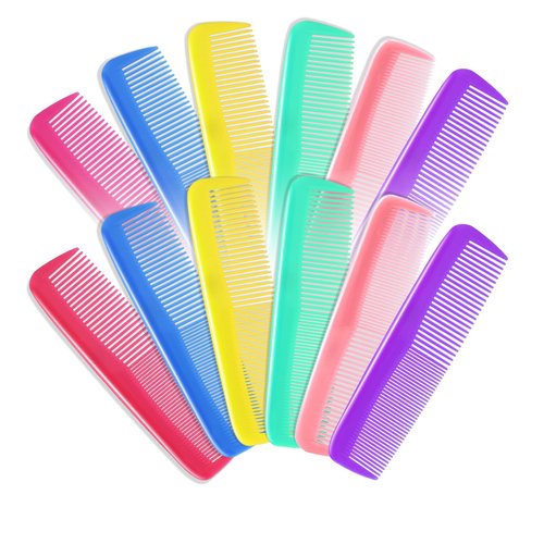 24 Pieces Mini Combs for Women, Colorful Hair Combs Comb Set Small Combs Bulk Plastic Comb Small Hair Combs Pocket Comb Fine Tooth Comb Portable Travel Comb for Styling, 6 Colors