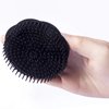 Aroveea Hair Scalp Brush Dandruff Cleaning Brush Shower Scalp Shampoo Brush Scalp Massager Pack of 4 (Black and red)