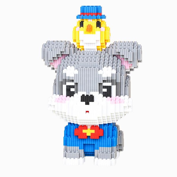 BDYDT Animal Dog Schnauzer Micro Building Blocks Set（3803PCS） Gift for Adults and Kids