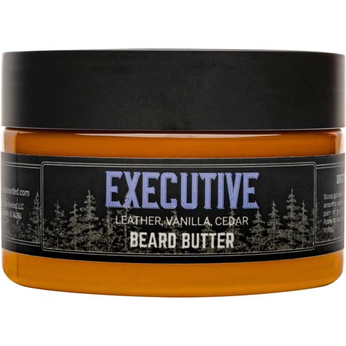 Live Bearded: Beard Butter - Executive - Leave in Conditioner for Beards - 3 oz. - Moisturize, Style, Condition - All-Natural Ingredients with Shea Butter - Light to Medium Hold - Made in the USA
