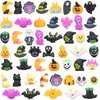 LAHAND 50 Pcs Halloween Party Favors Mochi Squishy Toy,Mini Squishies Cute Squeeze Toy Stress Reliever Anxiety Packs for Boys and Girls