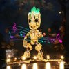BRICKSHINING LED Lighting Compatible with Lego I am Groot 76217, Light Kit Compatible with Lego 76217, Giving Light to Model, NOT Included The Model Set（Music Version）
