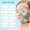 KAISASA 3PCS Clay Face Mask Skincare - Facial Skin Care Mask for Deep Pore Cleansing Turmeric Dead Sea Mud Green Tea Purifying and Hydrating - Reduce Acne Blackheads for Women and Men 2.5 OZ each