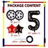 Race Car Balloons Wheel Tire Balloons 5th Birthday Party Decorations for Boys Foil Mylar Race Car Truck Bike Theme Party Supplies Favors Anniversary Decor Black and Red
