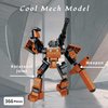 WULOBOOI 98K Gun Building Blocks Set, 2 in 1 DIY Assembling Gun or Mech Model, 366 Pieces Bricks Collectible Military Weapon Toy Set Gift for Boys Adult or Firearm Fans
