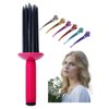 Neuvikter 17 Teeth Curling Comb with Hairpins, Curly Hair Brush, Hair Roller Comb, Hair Curling Roll Comb, Curly Hair Styler Tool for Hair Salon, Home (6Pcs-1)