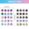 40 Pieces Star Temporary Tattoos, Star Stickers for Kids Reward, Starry Sky Rainbow Colorful Star Tattoos for Boys Girls Student Teachers Classroom Party