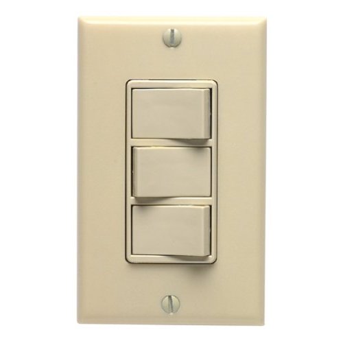 Leviton 831-1755-I Triple Rocker Switch