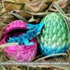 Dragon Egg 3D Printed 12inch Crystal Dragon with Egg Dinosaur Christmas Fidget Toy Gifts for Adults Easter Eggs Basket Stuffers (Dragon Egg)