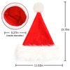 CCINEE Kids Santa Hat,Christmas Santa Hat Velvet Plush Red Hat for Home Decoration Xmas Party Supplies