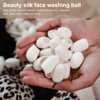 Minkissy 100 Pcs Unhatched Silkworm Cocoons Natural Silkworm Cocoons Silkworm Cocoons Face Silk Ball Cocoons Natural Silk Cocoons Peeling Silkworm Balls for Facial Care