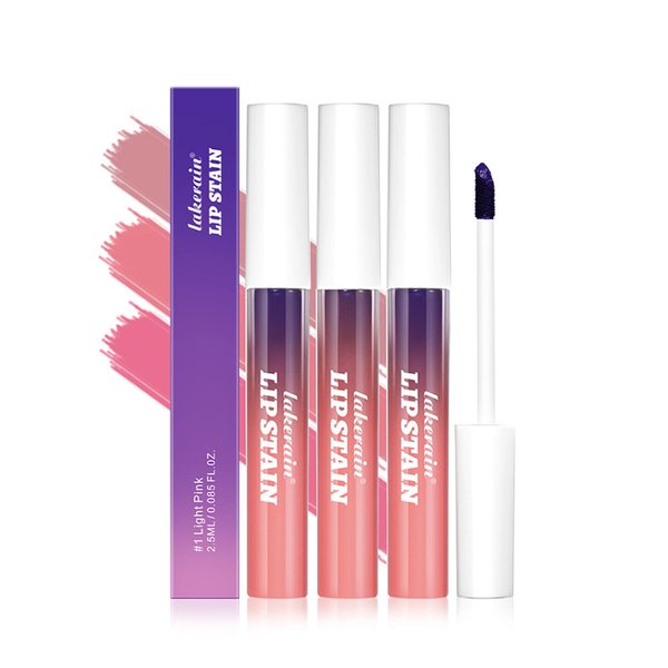 3 Colors Peel Off Lip Stain Matte Liquid Lipstick Nude Lip Gloss Long Lasting Waterproof Lip Tint Non-stick Cup Peel Off Lipstick Lip Makeup