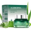 Aloderma Brightening Eye Cream with Organic Aloe Vera - Hydrating Daily Eye Cream for Dark Circles & Puffiness with Caffeine & Sage Oil - Day & Night Eye Cream for Puffy Eyes & Fine Lines, 25g/0.9oz