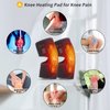 FEETMOR Heated Knee Brace Wrap with Massage - Heated Knee Massager,Heated Knee Braces for Knee Pain, Osteoarthritis, Meniscus Tear, Knee Heating Pad for Men or Women(Double)