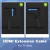 VCE 2-Pack HDMI Male to Female Swivel Adapter HDMI Extension Gold Plated Converter for Google Chrome Cast, Roku Streaming Stick