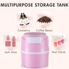 Embagol Eyelash Glue Storage Container Eyelash Storage Container Tank Eyelash Extensions Adhesive Jar Stand Makeup Case Cosmetic Storage Tank for Women Pink