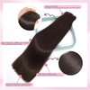 Straight Human Hair Clip In Hair Extensions For Women 8pcs 70g/pack Clip in Real Hair 100% Remy Virgin Human Hair Clip In Hair Extensions Real Human Hair Dark Brown 18inch