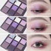 ORANOT 9Colors Purple Smokey Eye Shadow Palette Makeup,Highly Pigmented Eyeshadow Palette Dark Black Purple,Lavender Mauve Dark Purple Eyeshadow Long Lasting Waterproof Hypoallergenic Purple Makeup