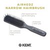 Kent AH11G Airhedz Pro Narrow Pin Hair Brush, Fine Pin Detangler Brush Ideal for Taming and Straightening Non-Scratch for Pain-Free Detangling