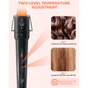5 in 1 Curling Wand Set: Ohuhu Curling Iron Wand 5Pcs 0.35 to 1.25 Inch Interchangeable Ceramic Barrel Heat Protective Glove 2 Clips Dual Voltage Hair Curler for Girls Women Mother Gift Black