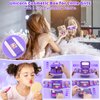 80 in 1 Kids Makeup Kit for Girls, Washable Kids Makeup Sets Girls Toys, Pretend Play Makeup Set Toy for Dress Up with Makeup Case Christmas & Birthday Gifts for Girls Age 3-12 Kids Toddlers, Purple