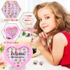 PASEMM 36pcs Little Girl Jewel Rings, Adjustable Unicorn Rings Toys, No Duplication Kids Play Rings in Box,Dress Up Rings for 4-12 Year Old Girls, Birthday Christmas Valentine's Day Holiday Gifts