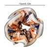 4 PACK Oversize Hair Scrunchies, Hair Elastics Bands Floral Hair Scrunchie, Elastic Rubber Bands Chiffon Hair Scrunchies for Thick Curly Hair Flower Hair Ties Hair for Women Girls