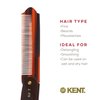 Kent 82T 4" Handmade Folding Pocket Comb for Men, Fine Tooth Hair Comb Straightener for Everyday Grooming Styling Hair, Beard or Mustache, Use Dry or with Balms, Saw Cut Hand Polished, Made in England