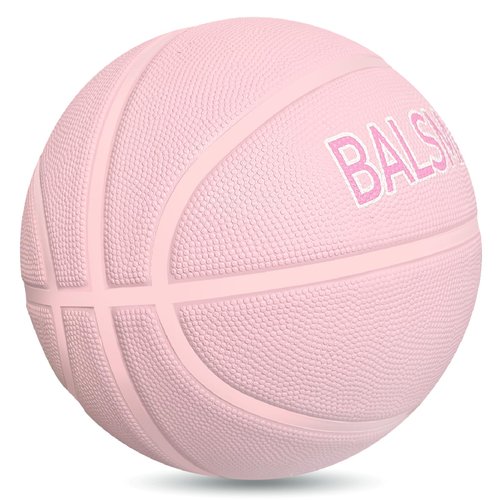 BALSMART Youth Basketball Size 5, 27.5 Basketball Pink for Girls Kids