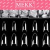 Short Stiletto Nail Tips Clear Nail Tips Half Cover MEKK 600PCS Acrylic False Nail Tips Fake Nail Tips for Nail Salons and DIY Nail Art at Home,10Sizes