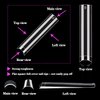 XXL No C Curve Nail Tips for Acrylic Nails Professional, 600PCS Clear Tapered Square Nail Tips Straight Flat Nails Tips, Extra Long Half Cover Acrylic Nail Tips for Nail Salon and DIY Nail 12 Sizes