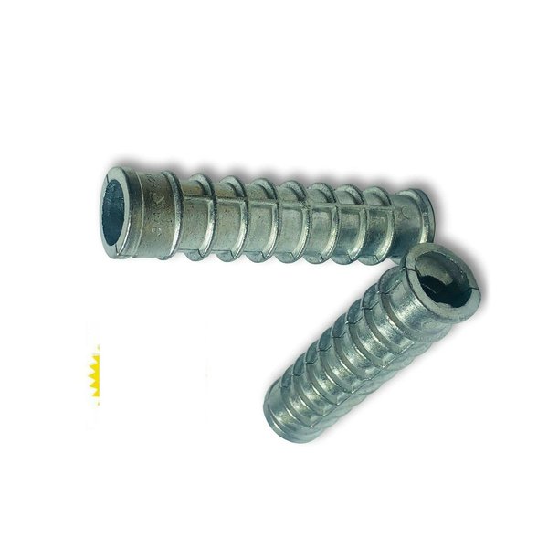 KolotovichTool Pack of 10, 1/2" x 3" Lag Shield Anchor Long Zinc Alloy 3/4" Hole Fastener Kit Bolt Set RE-2197DD