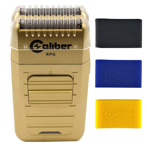 Caliber RPG Shaver - With Non Slip Clipper Grips - Corded/Cordless Close Cutting Foil Shave - Rechargeable Lithium Ion Battery - With Pop Up Hair & Beard Trimmer - Electric Razor for Men