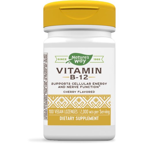 Nature's Way Vitamin B12 Lozenge, 2,000 mcg per Serving, 100 Count