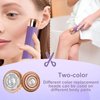 Lurini Facial Hair Remover for Women, Painless Rechargeable Hair Removal Device, Comes with 2 Replacement Heads, Portable Electric Shaver/Razor for Face, Chin, Upper Lip, arms and Peach Fuzz (Purple)