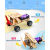 Poraxy STEM Kits for Kids Age 8-10, 5 Set Wooden Model Car Kits, STEM Toys for Ages 8-13, 3D Puzzles, Science Kits Educational Crafts Building Projects, Gifts for 8 9 10 11 12 13 Year Old Boys Girls