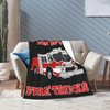 Fire Truck Blanket Soft Cozy Fire Engines Throw Blanket Gift for Boys Super Plush Warm Just a Boy Who Loves Fire Trucks Stuff Lightweight Fleece Flannel Gift Blankets for Kids Adults 50"X40"