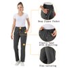 BGOWATU Women's Hiking Cargo Pants Quick Dry Lightweight Water Resistant Joggers Pants Zipper Pockets (Dark Grey,US XL)