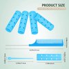 Small Size Hair Roller Includes 28 Plastic Smooth Hair Rollers 0.63 Inch/ 1.6 cm Hair Curlers with Steel Pintail Comb for Short Hair Long Hair Hairdressing Styling Tools, Blue