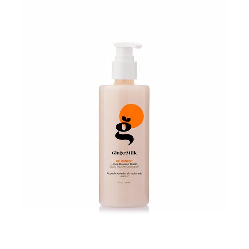 Ginger milk leave-in conditioner for oily hair. Enhances shine, manageability and controls frizz. Paraben, alcohol and sulfate free. | BE HONEST (8 fl oz.)