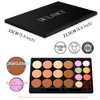 Cream Contour Concealer Makeup Palette Kit, DE’LANCI Face Contour Cream Foundation,Full Coverage Concealer Palette,Natural Brightening Contouring Highlight Makeup Pallet for Oily Skin Dark Circles