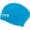 TYR Long Hair Wrinkle-Free Silicone Adult Swim Cap - Purple