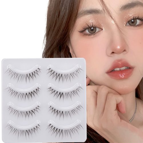Miz Barn Daily Lashes 4 Pairs Natural Look False Eyelashes, Natural Soft Lightweight Comfortable ...