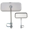 Rectangle Bicycle Mirror Chrome. No Reflectors