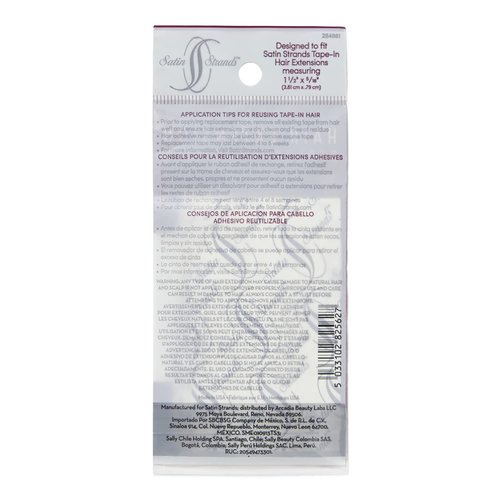 Satin Strands Hair Extension Replacement Tape Strips, Holds up to 8 Weeks, 5 Sheets, 14 Strips per Sheet
