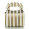 Food With Fashion Gold Candy Box Trio (36 Pack) - Small Party Favor Boxes, Treat Gable Boxes