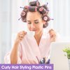 Molain 180 Pcs Brush Roller Pick Plastic Hair Roller Pins Brush Hair Rollers Pins Hair Curler Roller Pin for Hair Curling Styling Accessories Hair Roller Locking Tools