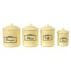 Melody Jane Dollhouse Cream Metal Canister Set Storage Jars Miniature Kitchen Accessory